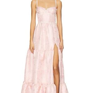 Elegant Pink Maxi Dress